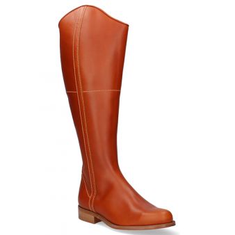 Natural coloured riding boot with zipper Valverde del Camino