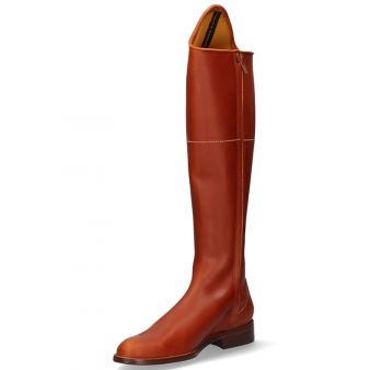Hazelnut colour riding boot with zipper Valverde del Camino