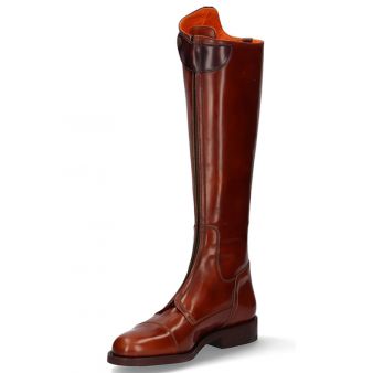 Brown front zipper riding boot Valverde del Camino