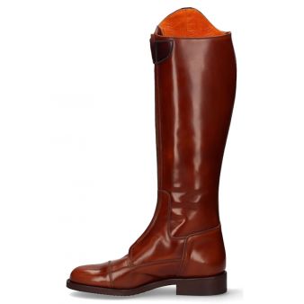 Brown front zipper riding boot Valverde del Camino
