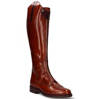 Brown front zipper riding boot Valverde del Camino