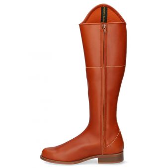 Pilgrimage boot with zipper in natural colour Valverde del Camino