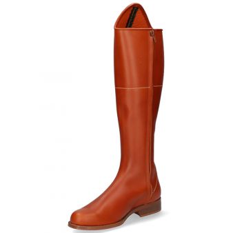 Pilgrimage boot with zipper in natural colour Valverde del Camino