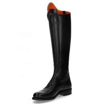 Bota hípica negra cremallera delantera Valverde del Camino