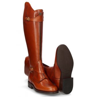 Natural leather polo boot Valverde del Camino