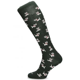 Chaussettes vertes avec chiens westie