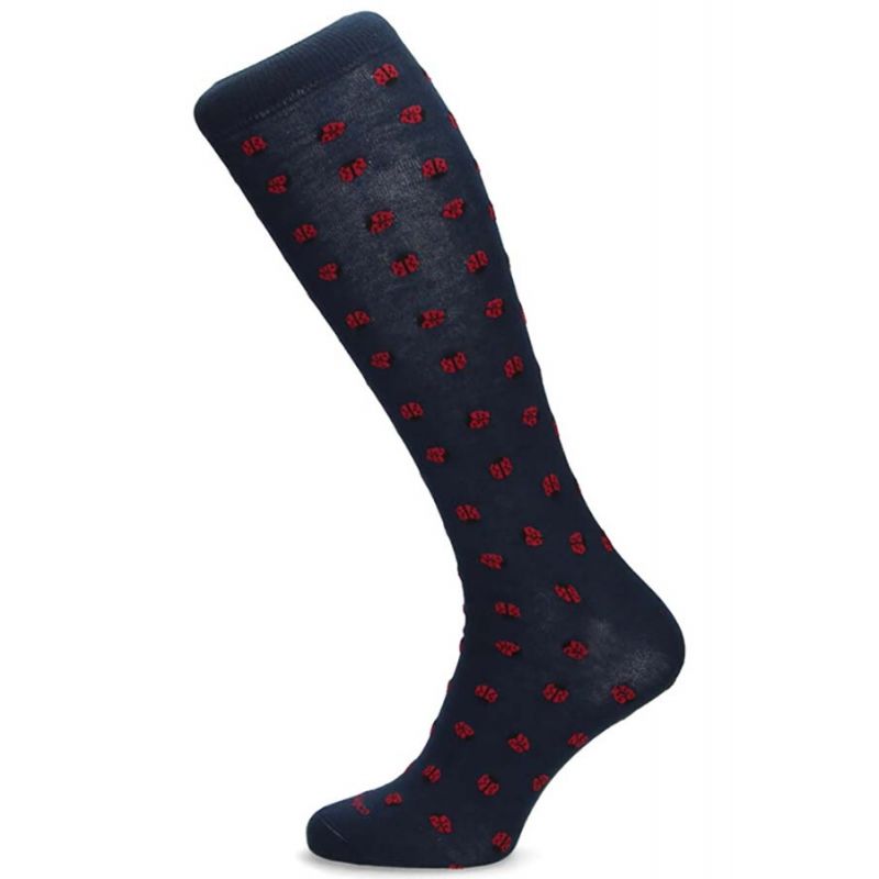 Chaussettes marines avec coccinelles