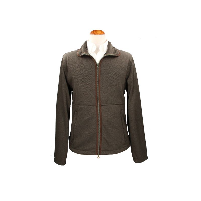 Veste polaire en chevrons verte