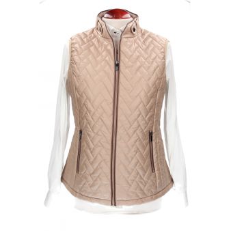 Gilet matelassé beige