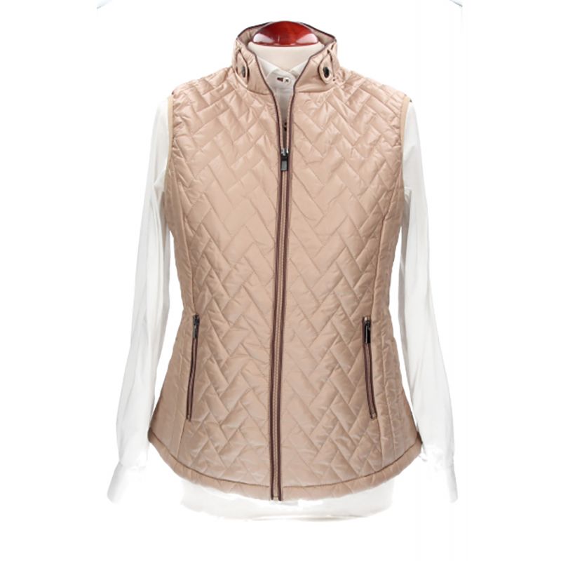 Gilet matelassé beige