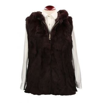 Gilet en fourrure avec...