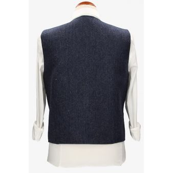 Gilet Évora en chevrons bleu