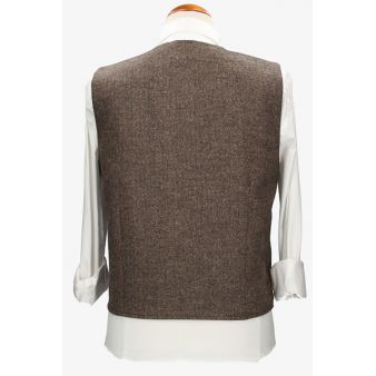 Gilet Évora en chevrons beige