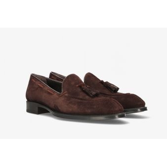 Mocassin à glands en daim niger