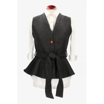 Gilet Lisboa Limited Edition en chevrons gris