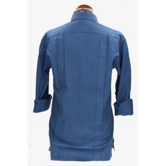 Camisa Cubana Marino