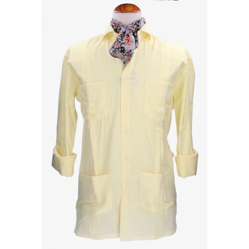 Camisa Cubana Amarillo