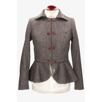 Veste Tavira en mélange marron