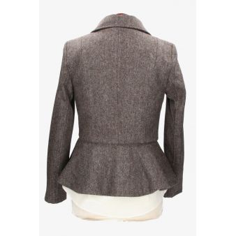Veste Tavira en mélange marron