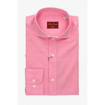Chemise unie rose