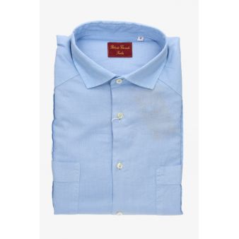 Chemise cubaine bleu ciel