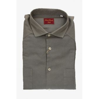 Chemise cubaine kaki