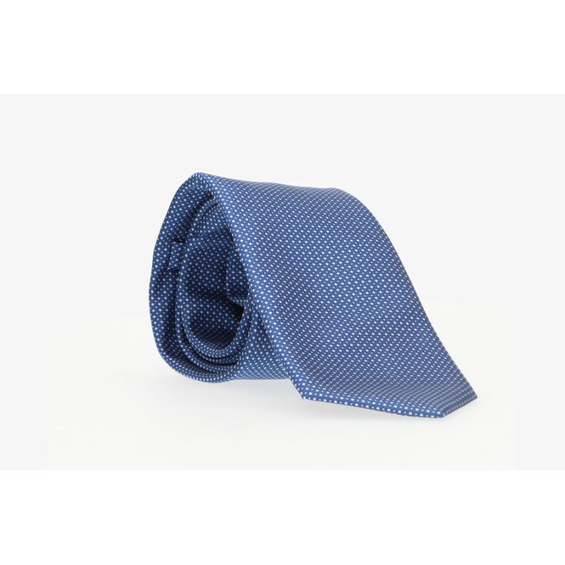 Corbata azul puntos celestes