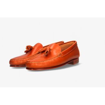 Mocasin borlas vaqueta natural