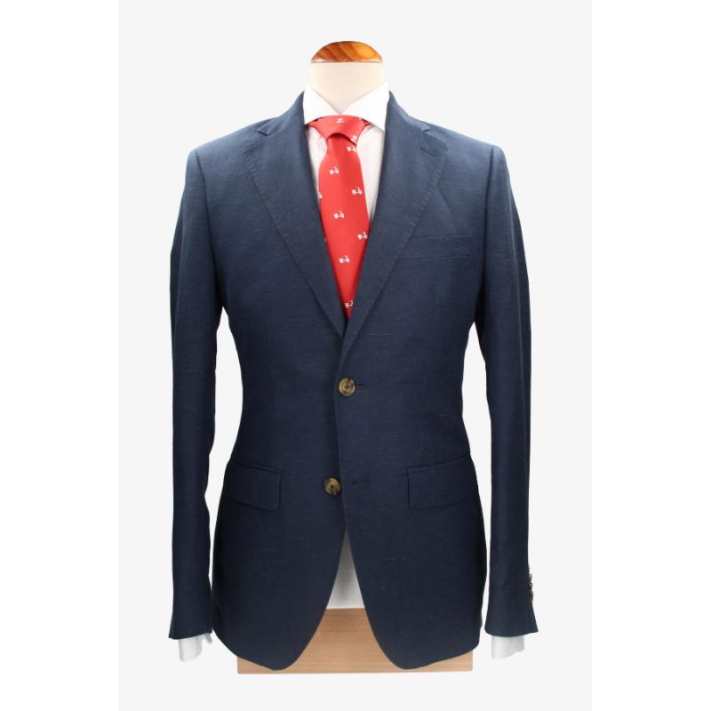 Veste marine en lin