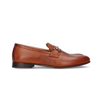 Mocassin fileté cognac