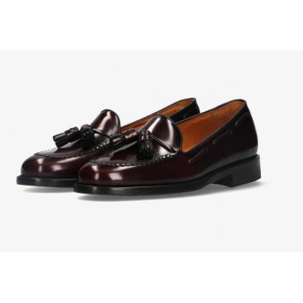 Mocasin con borlas Birmingham burdeos