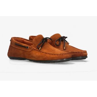 Mocasín lazo ante marrón