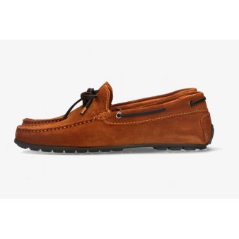 Mocasín lazo ante marrón