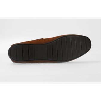 Mocasín lazo ante marrón
