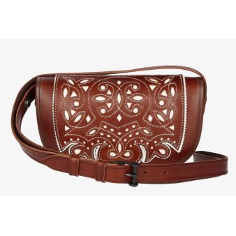 Bolso Rociero calado blanco...