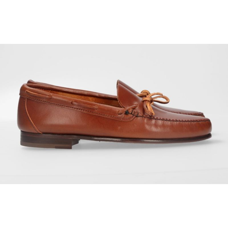 Mocasín lazo vaqueta sol