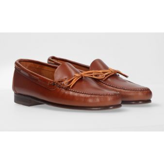 Mocasín lazo vaqueta sol