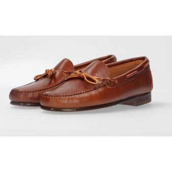 Mocasín lazo vaqueta sol