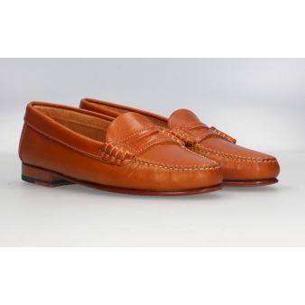 Mocasín con Antifaz Vaqueta Natural