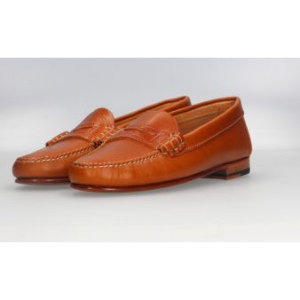 Mocasín con Antifaz Vaqueta Natural