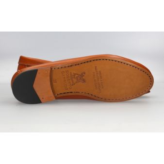 Mocasín con Borlas Vaqueta Natural