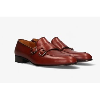 Mocasín doble hebilla oxford sol