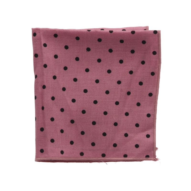 Mouchoir de poche à pois roses
