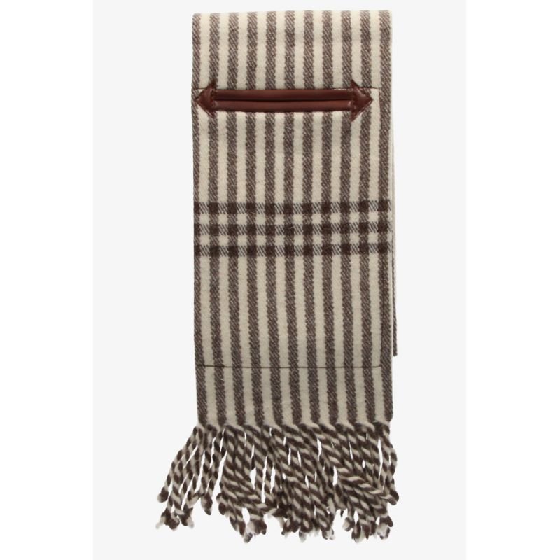 Couverture estribera en laine avec poche baie