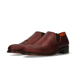 Shoe with elastic for gaiters dark calf Valverde del Camino