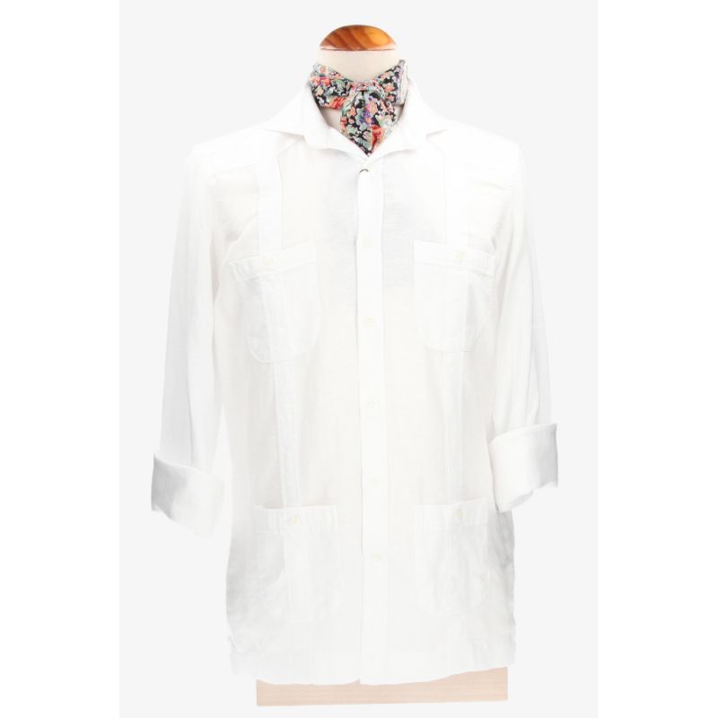 Camisa Cubana Blanco