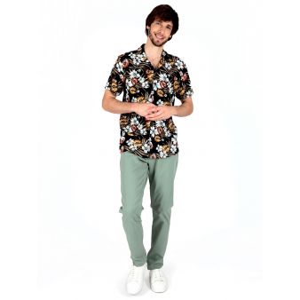 Pantalon 5 poches vert