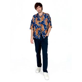 Pantalon 5 poches marine