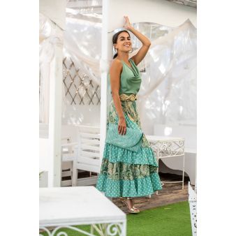 Falda pareo verde