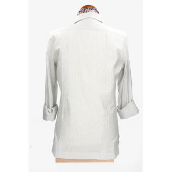 Camisa Cubana Rayas Verdes